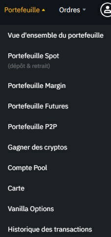 Binance-Portefeuille