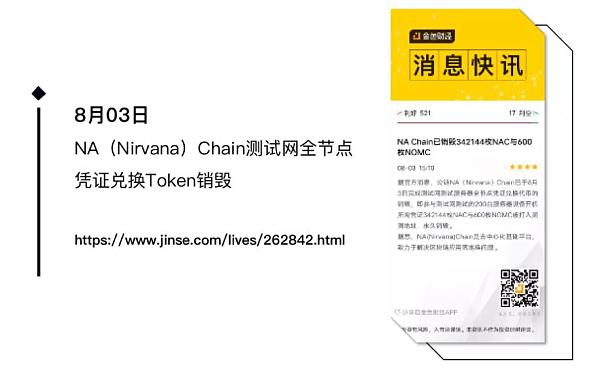 NA（Nirvana）Chain 8月项目简报