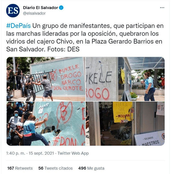 Bukele 的反对者在萨尔瓦多点燃了 Chivo 比特币 ATM