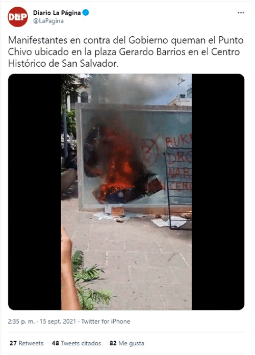 Bukele 的反对者在萨尔瓦多点燃了 Chivo 比特币 ATM