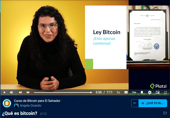 萨尔瓦多的比特币：这是 Platzi 西班牙语价格
