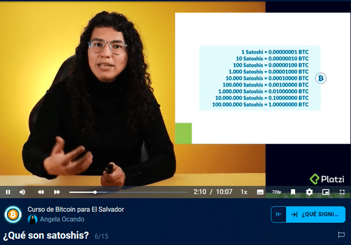 萨尔瓦多的比特币：这是 Platzi 西班牙语价格