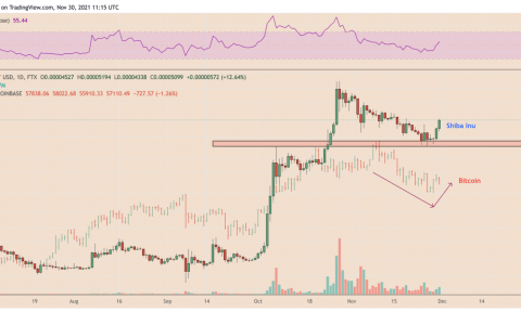 随着 Kraken 宣布 SHIB 上市，柴犬在短短两天内上涨了 30% 以上