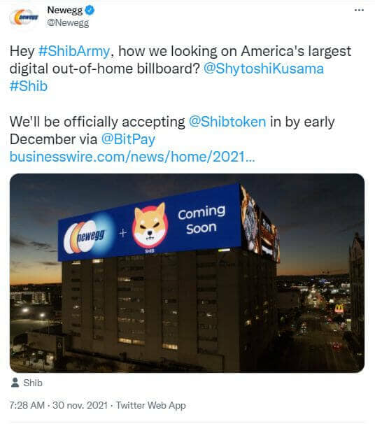 被 Newegg 和 Kraken 复活的柴犬：24 小时内爆炸 + 45%