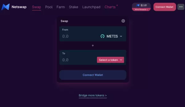 以太坊第二层 Metis 上的 Netswap，2022 年 2 月