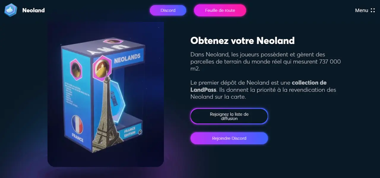 要获得 NFT Neoland，你需要其中一张 Neopasses，将于 4 月发售