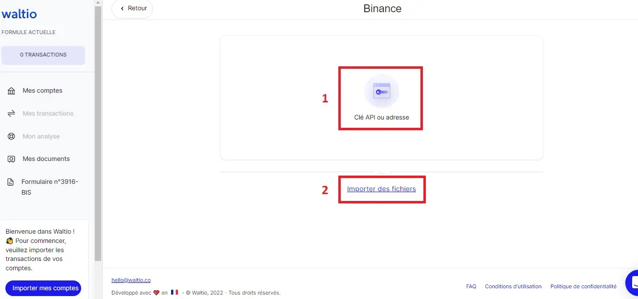 WALTIO 教程：点击几下即可对加密货币征税-6