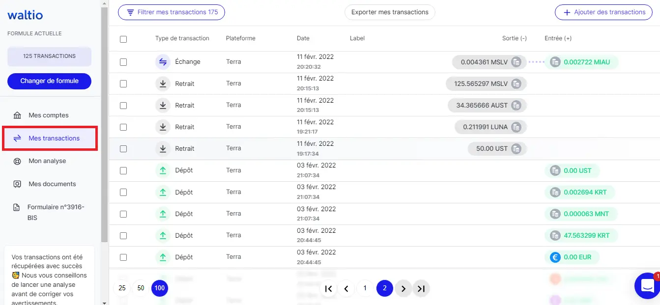WALTIO 教程：点击几下即可对加密货币征税-12