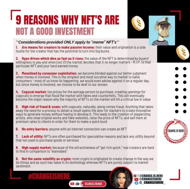 NFT 是一项糟糕投资的 9 个原因:猿币困境-2 NFT 是一项糟糕投资的 9 个原因:猿币困境-2