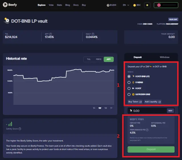 如何用你的加密货币产生被动收入？ 使用产量优化器-4