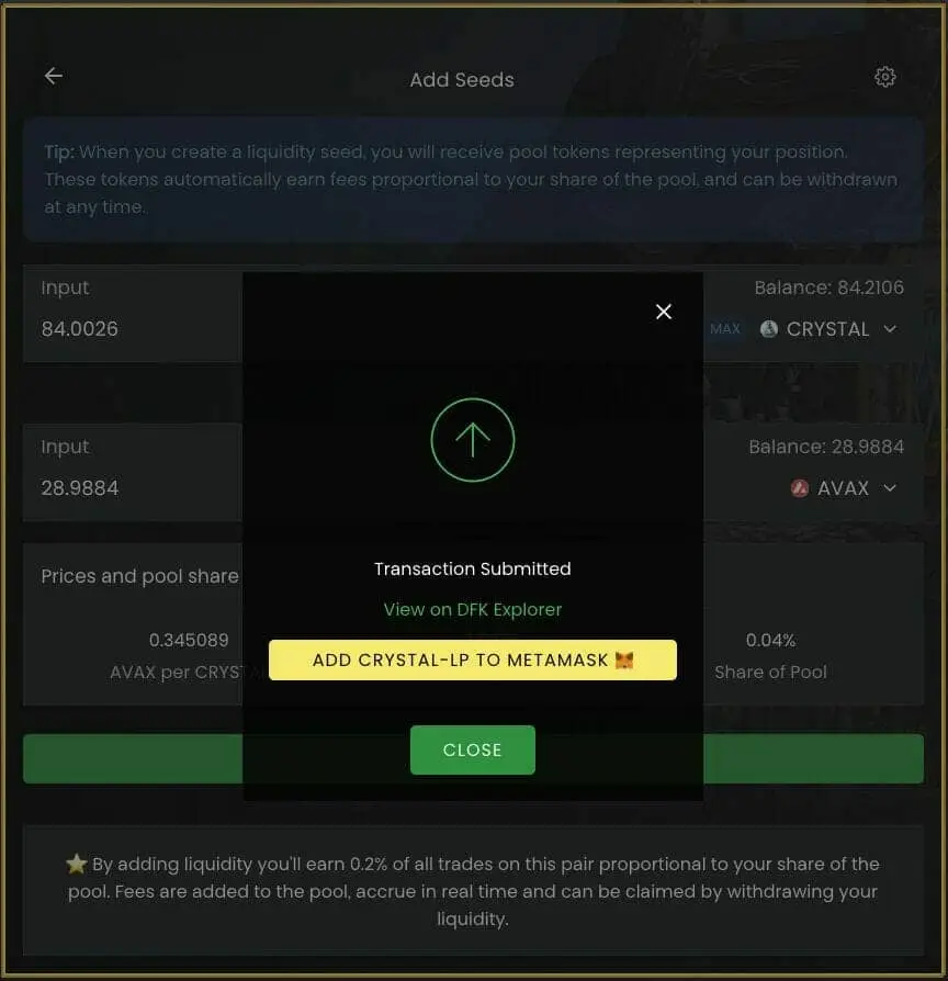 DeFi Kingdoms (DFK) 指南：Crystalvale – 如何享受 Avalanche (AVAX) 子网的疯狂收益？-22
