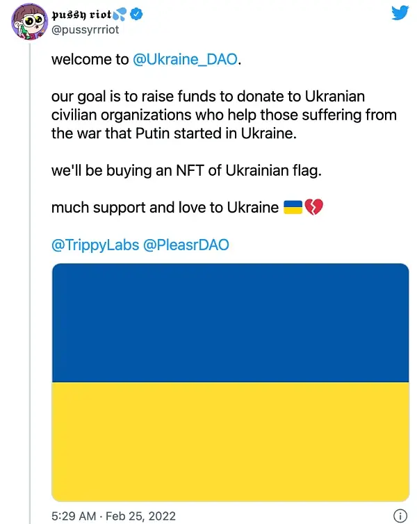 DAO和NFT在乌克兰扮演了什么角色？