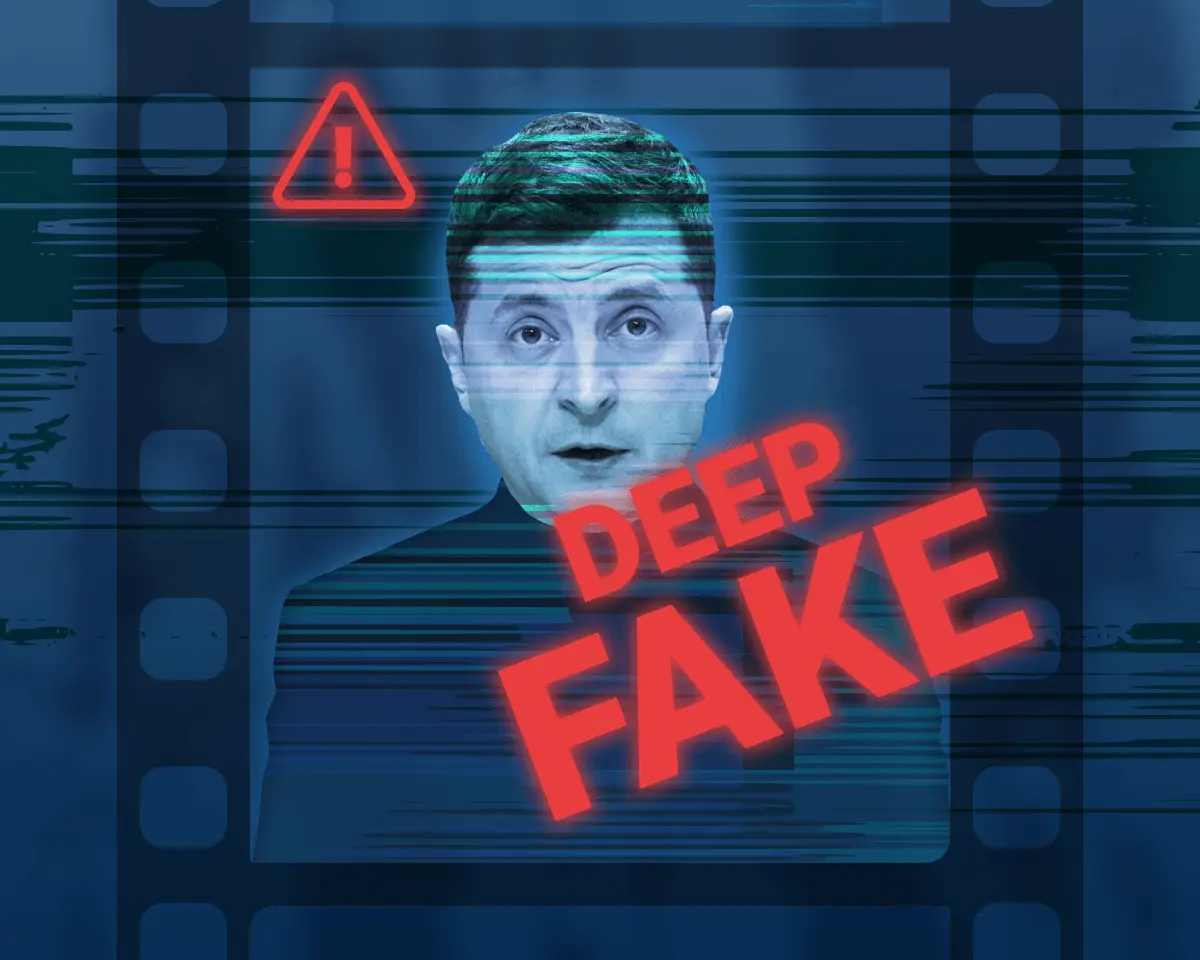 不知名人士发布了泽伦斯基的 deepfake 并呼吁“放下武器”