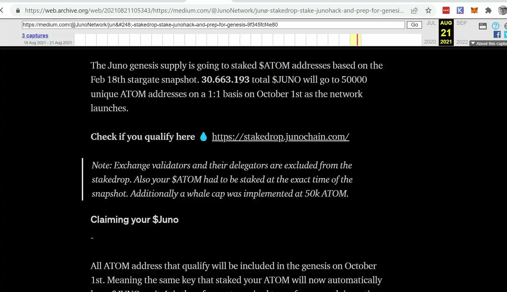 Juno Network 社区的一些成员指出了他们认为 Juno Network 开发人员的恶意