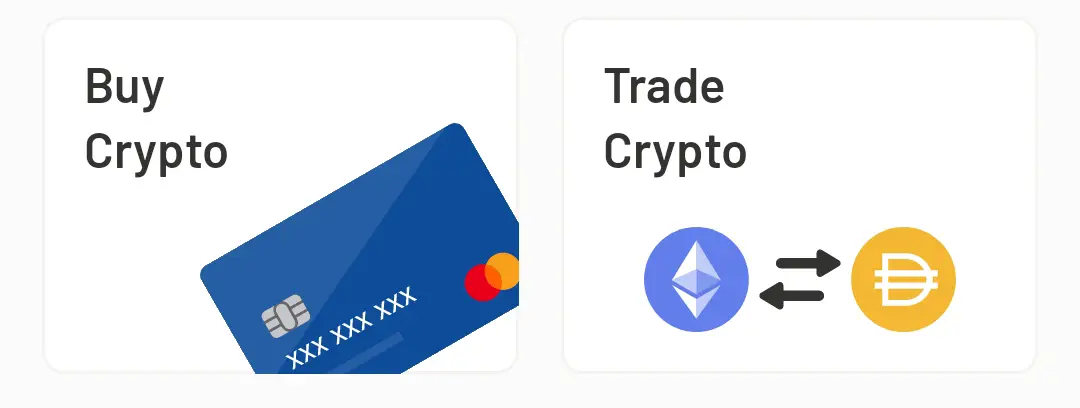 为了能够开始从加密货币上赚取利息，货币应用程序为你提供了不同的获取方式。 