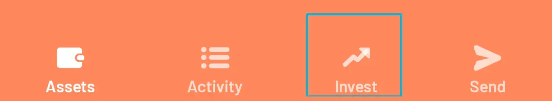 点击导航栏中的投资 