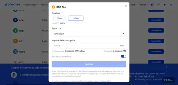 APY-固定期限-phemex