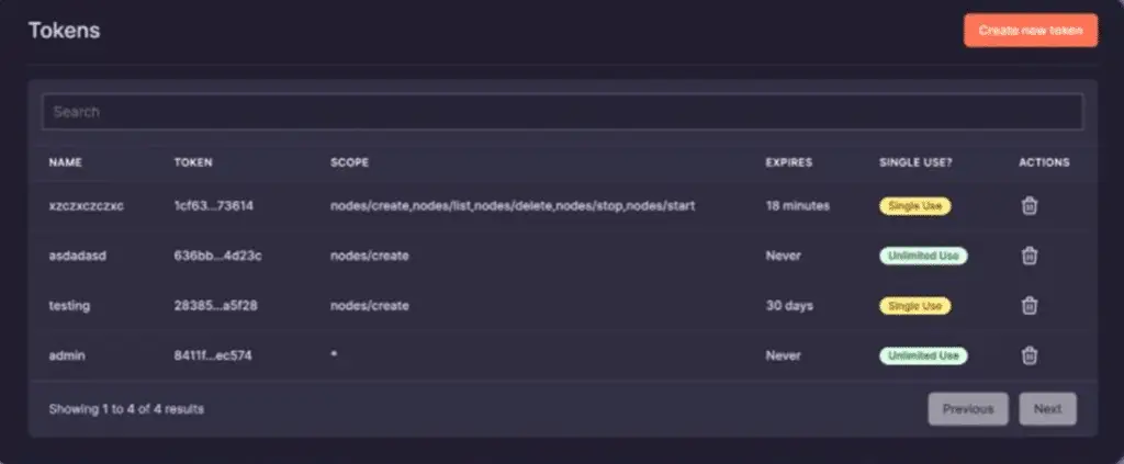 管理感知节点访问用户