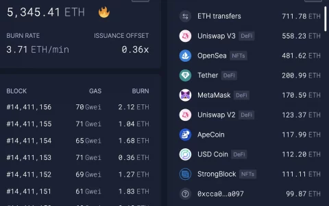 猿类烧毁 ETH 以太坊比率超过 0.07 比特币